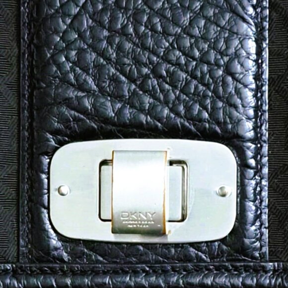 Authentic Donna Karan New York Monogram Genuine Leather Crossbody - Picture 5 of 5